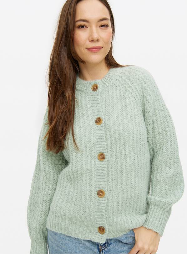 Pale Green Raglan Sleeve Cardigan 16